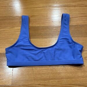 Fashion nova blue bikini top size medium.